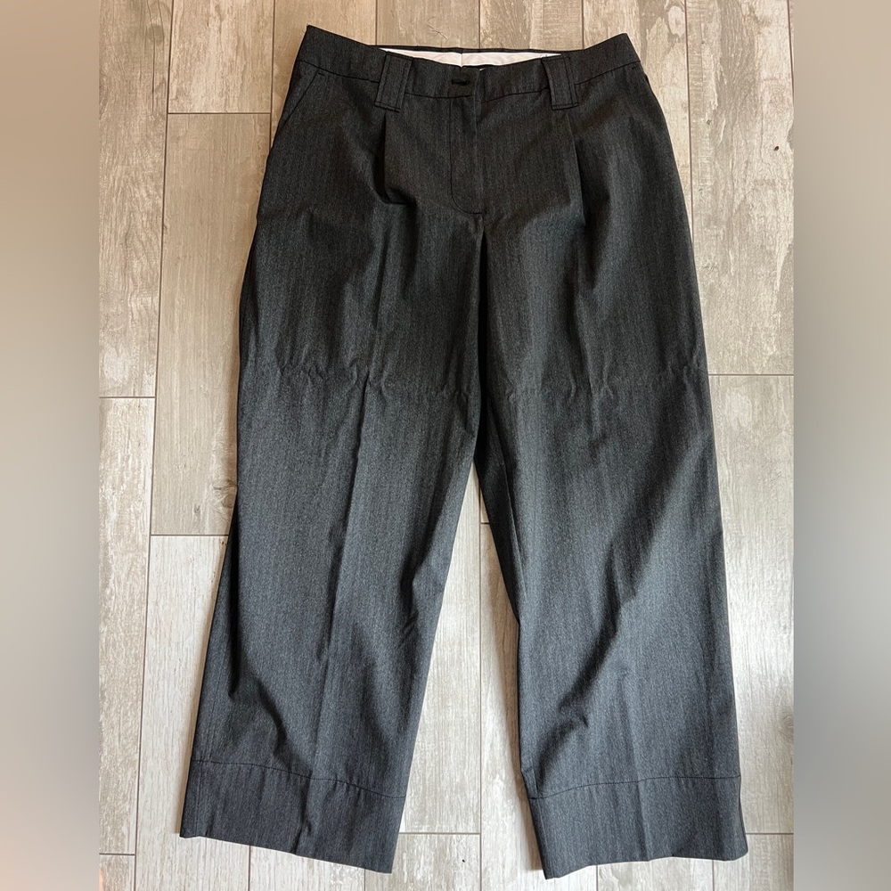 Women’s Ganni Grey Trousers- NEVER BEEN WORN!